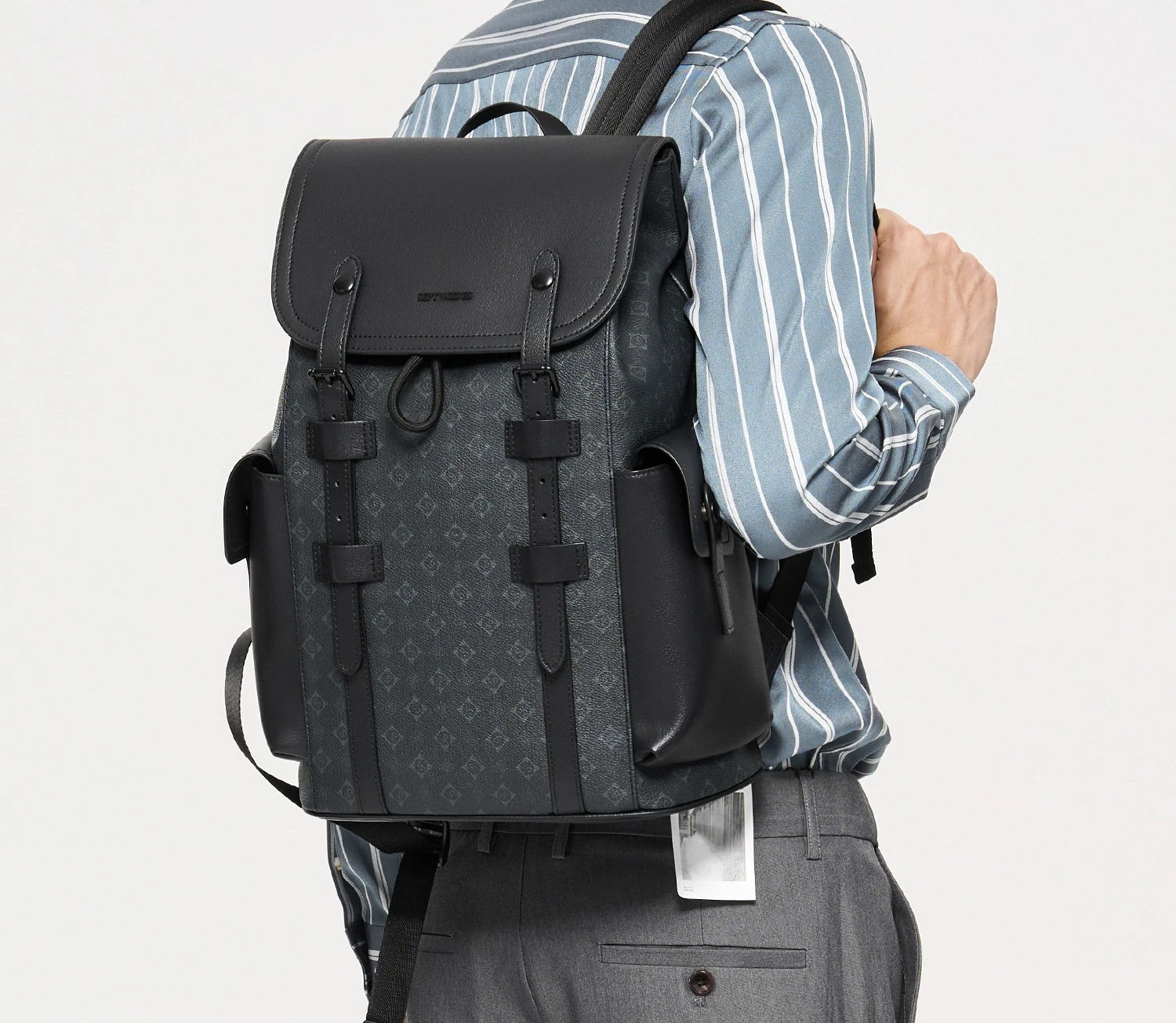 Septwolves Business Leather Backpack | Waterproof Laptop Travel Bag