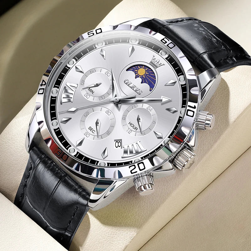 Original Moon Phase Men’s Luminous Waterproof Watch