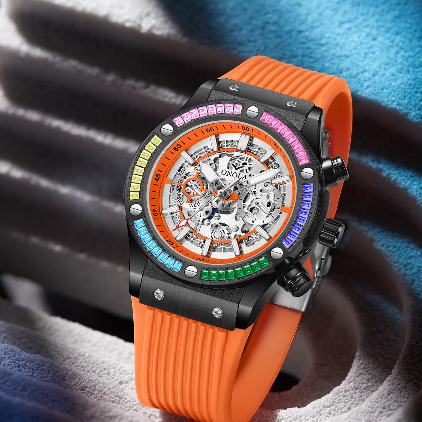 Luxury Mechanical Watch Men Waterproof Luminous Sports Design