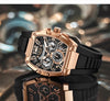 Men’s Sport Chronograph Watch with Calendar & Silicone Strap Quartz