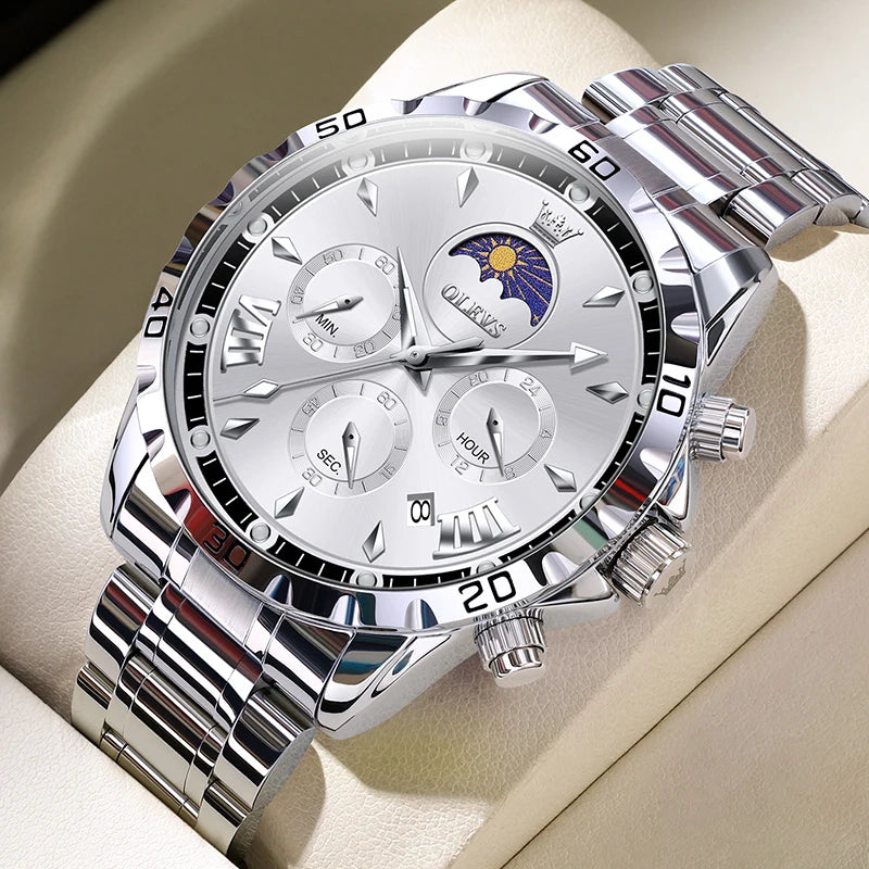 Original Moon Phase Men’s Luminous Waterproof Watch