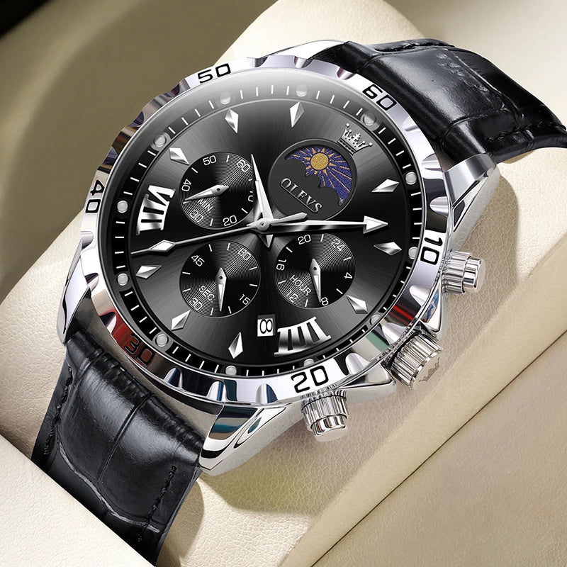 Original Moon Phase Men’s Luminous Waterproof Watch