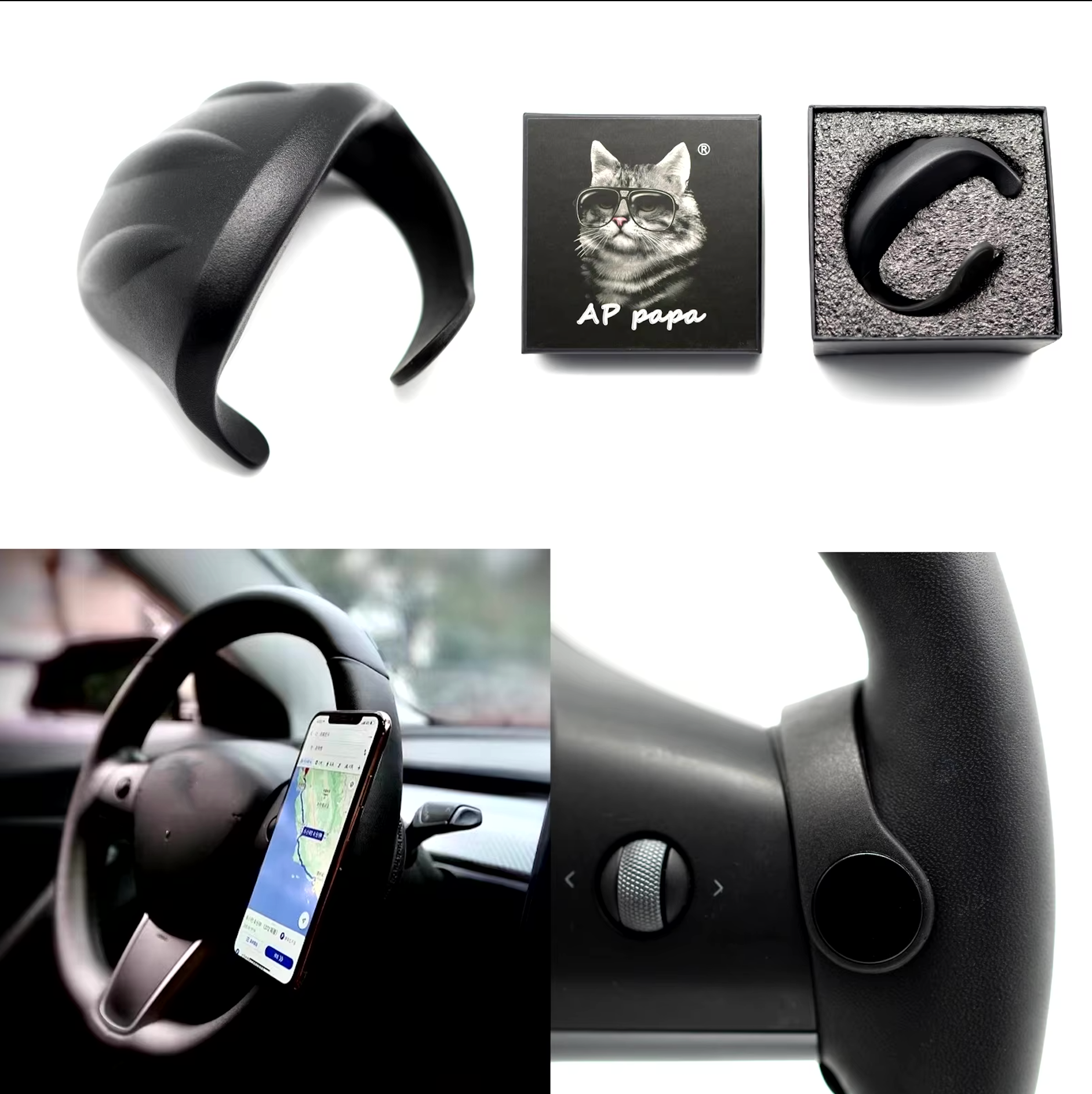 Assisted Steering Wheel Device For Tesla 3 Y