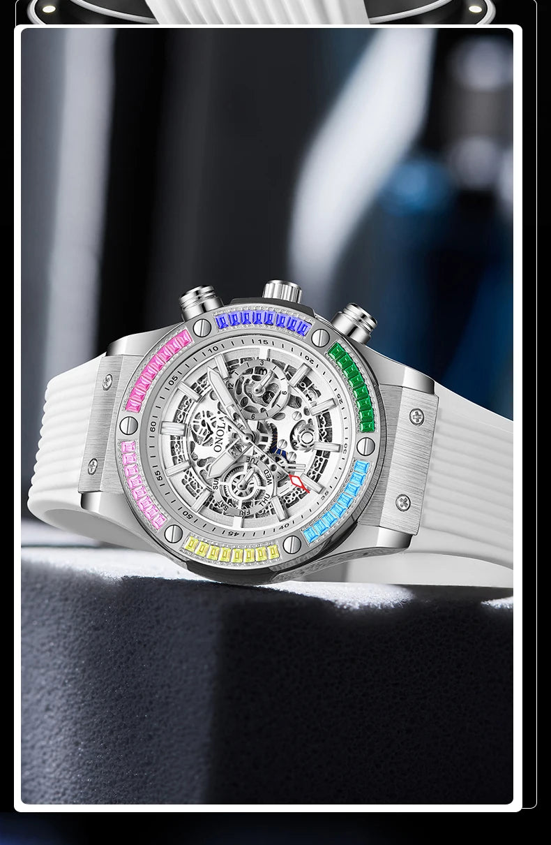 Luxury Mechanical Watch Men Waterproof Luminous Sports Design