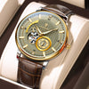 Luxury Tourbillon Men’s Watch – Automatic, Waterproof & Leather