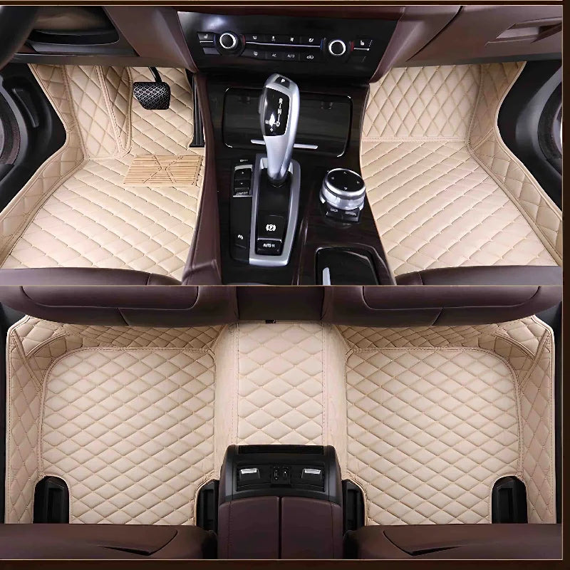 Premium Custom Luxury Car Floor Mats – Waterproof, Full Set for All Car Models - COOLCrown Store