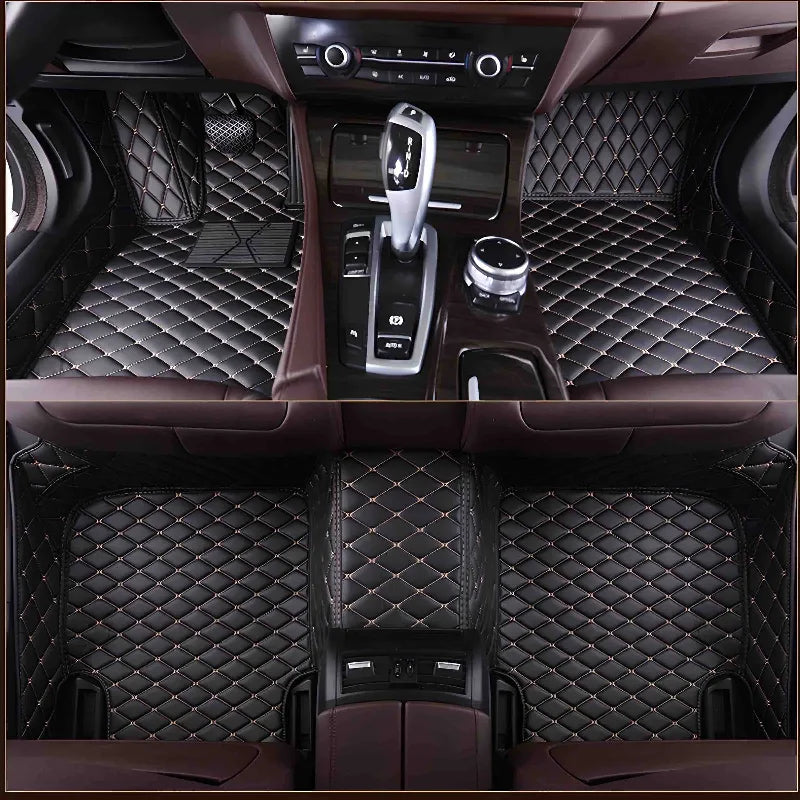 Premium Custom Luxury Car Floor Mats – Waterproof, Full Set for All Car Models - COOLCrown Store