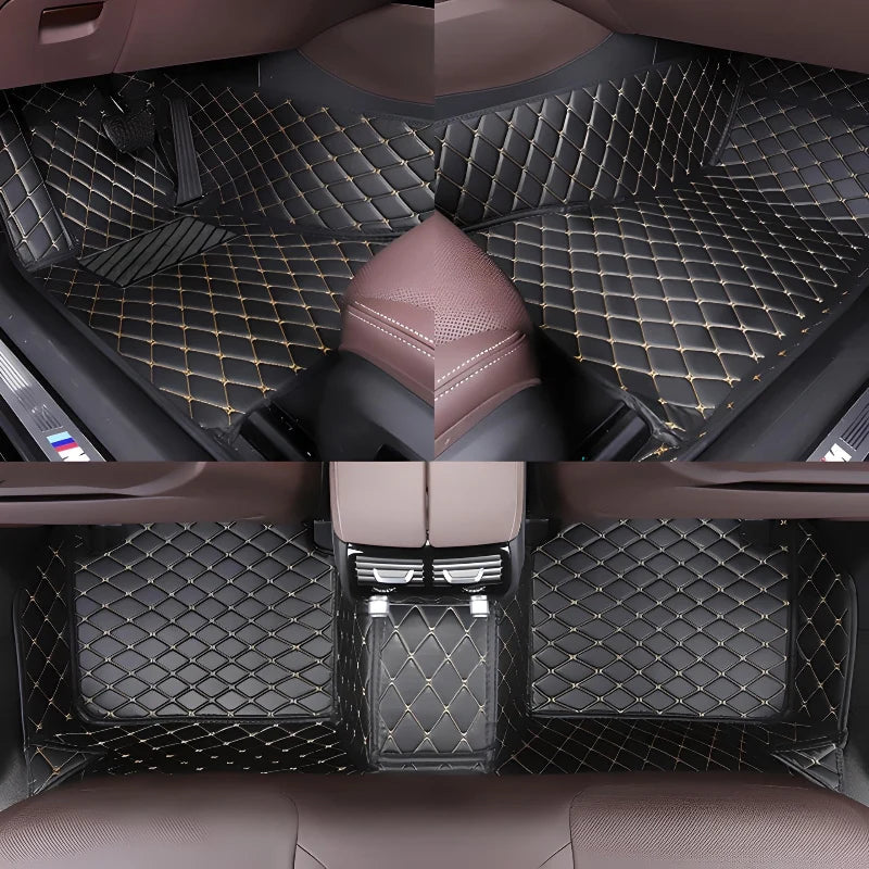 Premium Custom Luxury Car Floor Mats – Waterproof, Full Set for All Car Models - COOLCrown Store