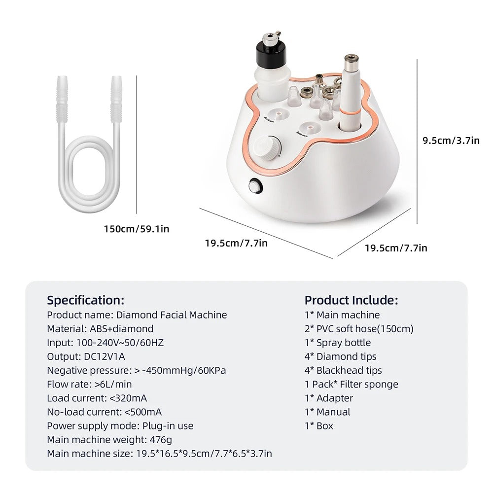 Vacuum Diamond Tip Microdermabrasion Machine - COOLCrown Store