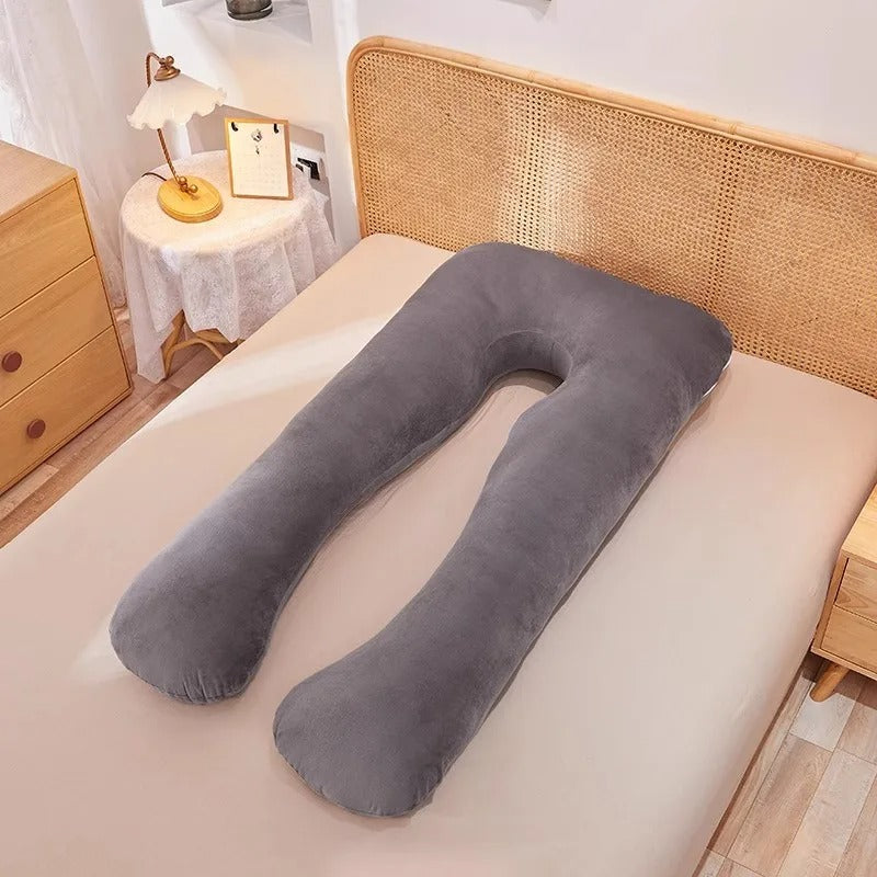 U-Shaped Pregnancy Pillow – Full Body Maternity Support for Back & Belly Sleep - COOLCrown Store