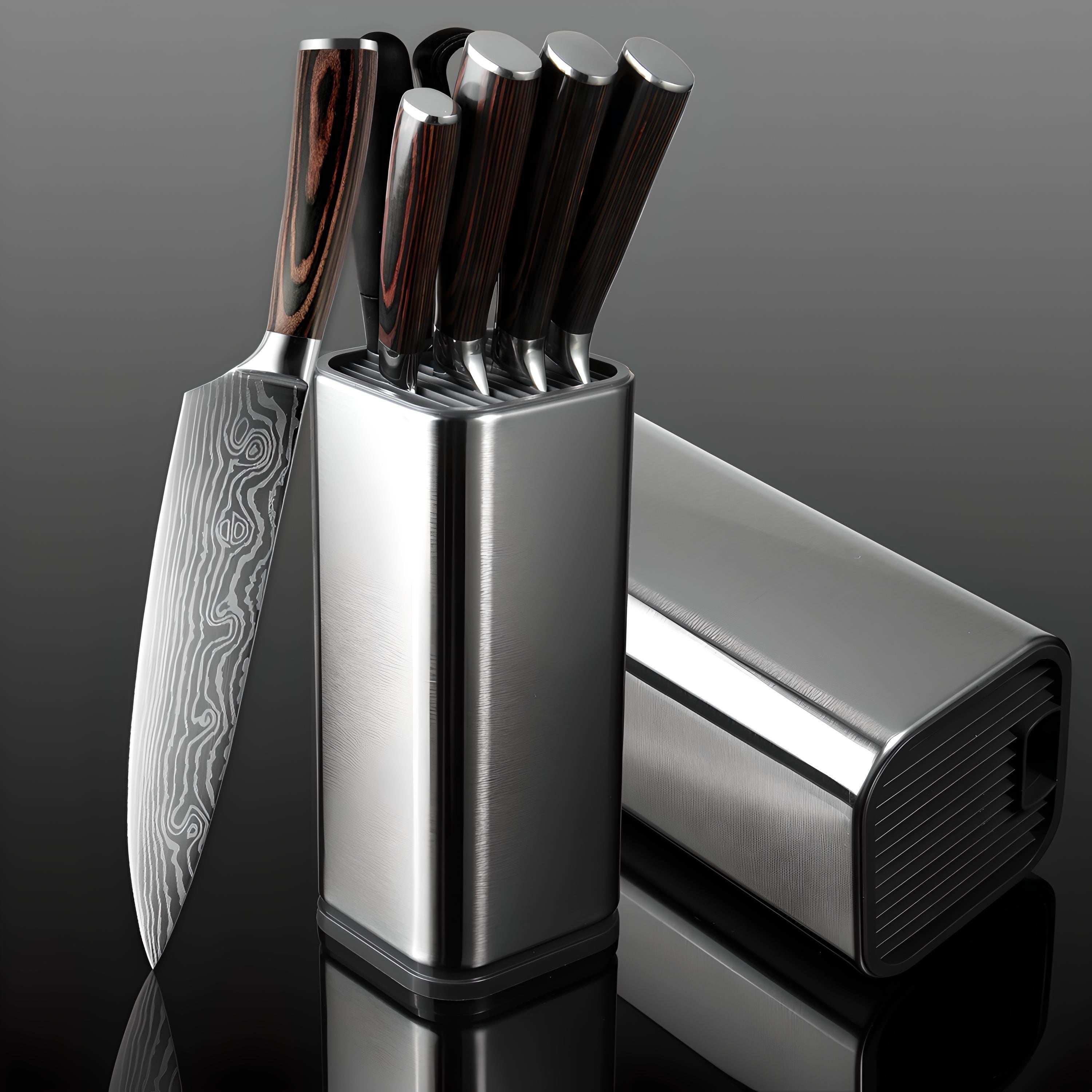 Chef Knife Laser Damascus Japanese Kitchen Utility Knives Set - COOLCrown Store