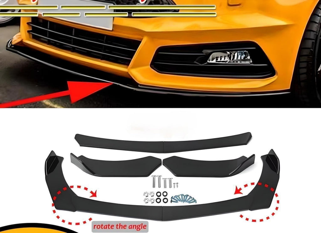 Universal Car Front Bumper Splitter Lip Diffuser Kits - COOLCrown Store