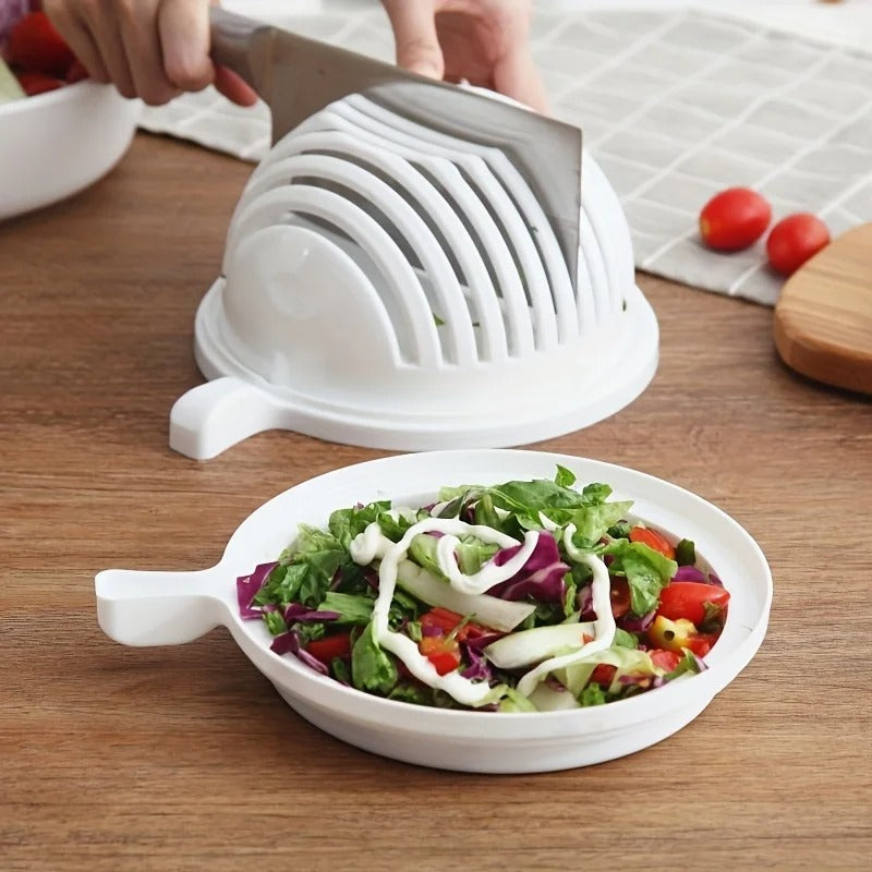 60 Seconds Salad Cutting Slicer Bowl