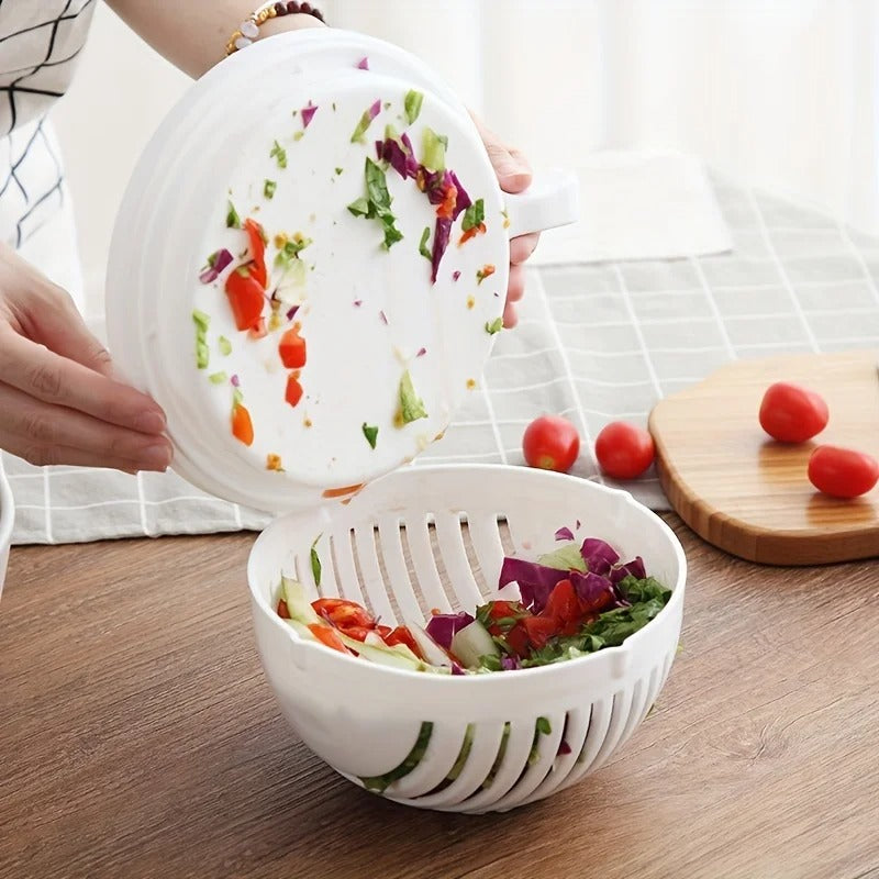 60 Seconds Salad Cutting Slicer Bowl