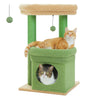 Cat Tree Tower with Condo, Sisal Scratching Posts & Pom-Pom for Cats - COOLCrown Store