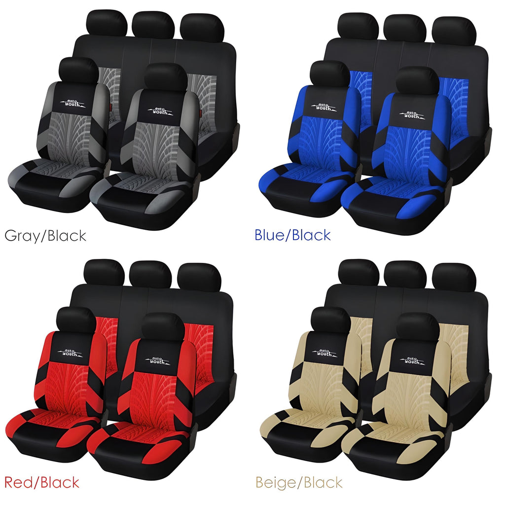 Embroidery Car Seat Covers Set Universal Fit - COOLCrown Store