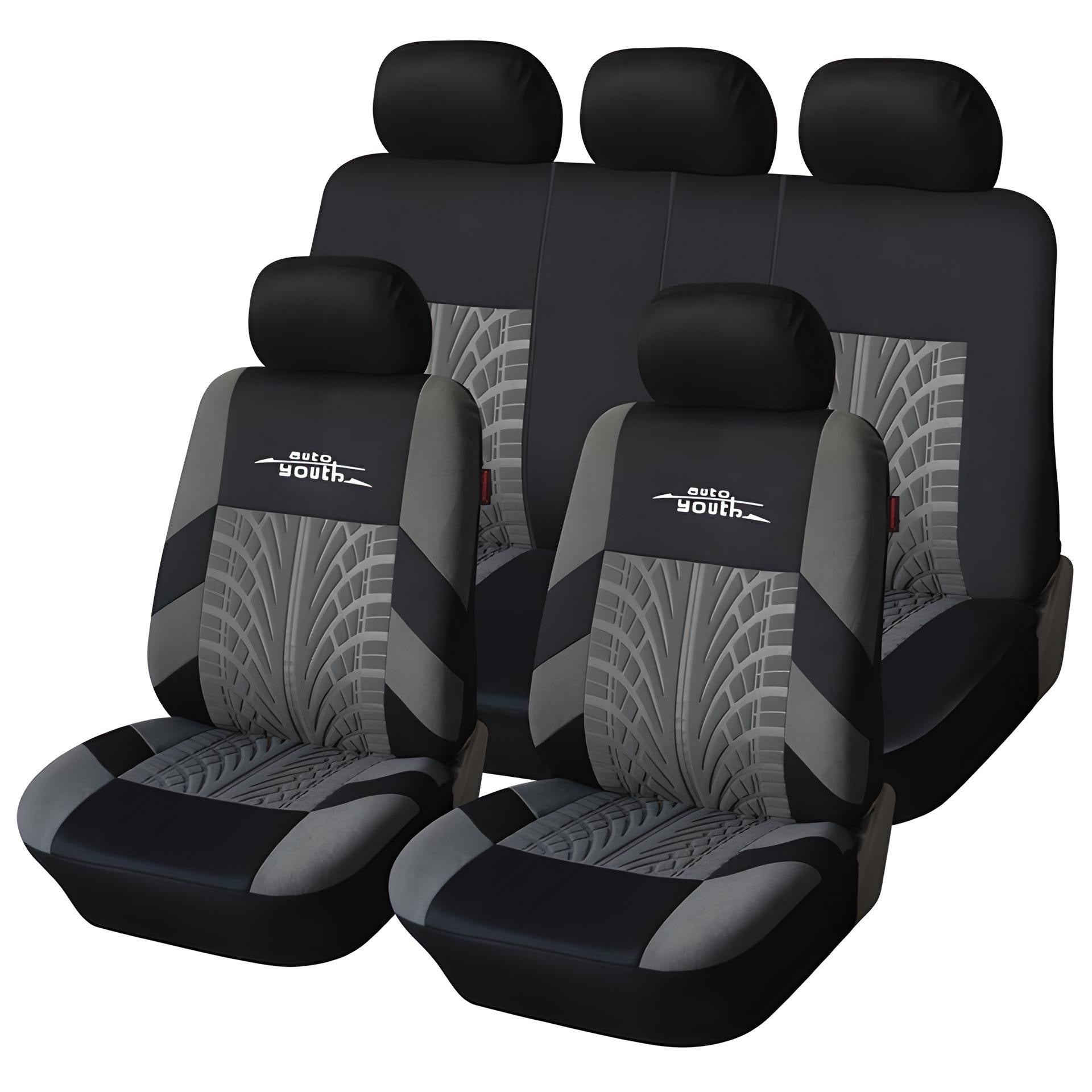 Embroidery Car Seat Covers Set Universal Fit