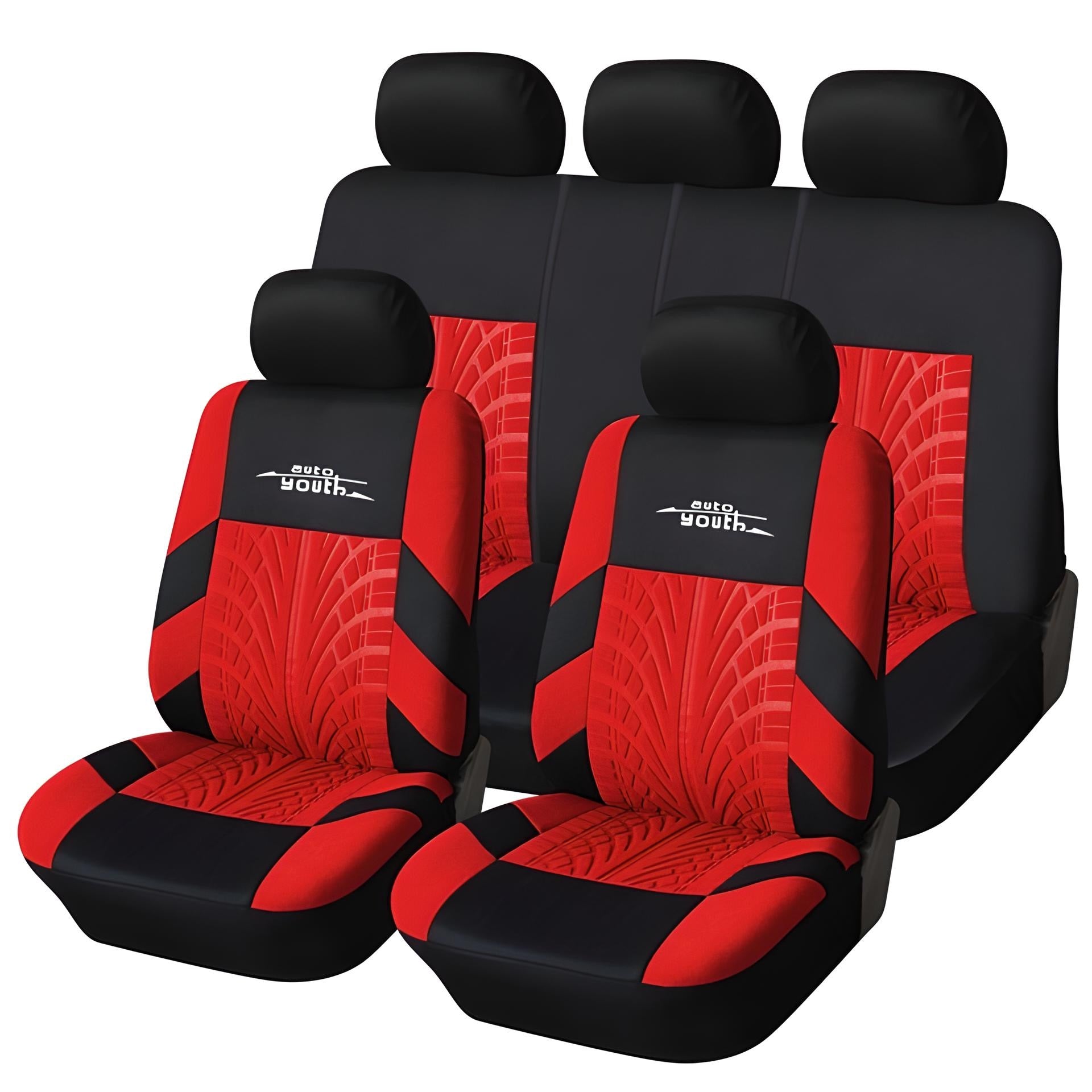 Embroidery Car Seat Covers Set Universal Fit