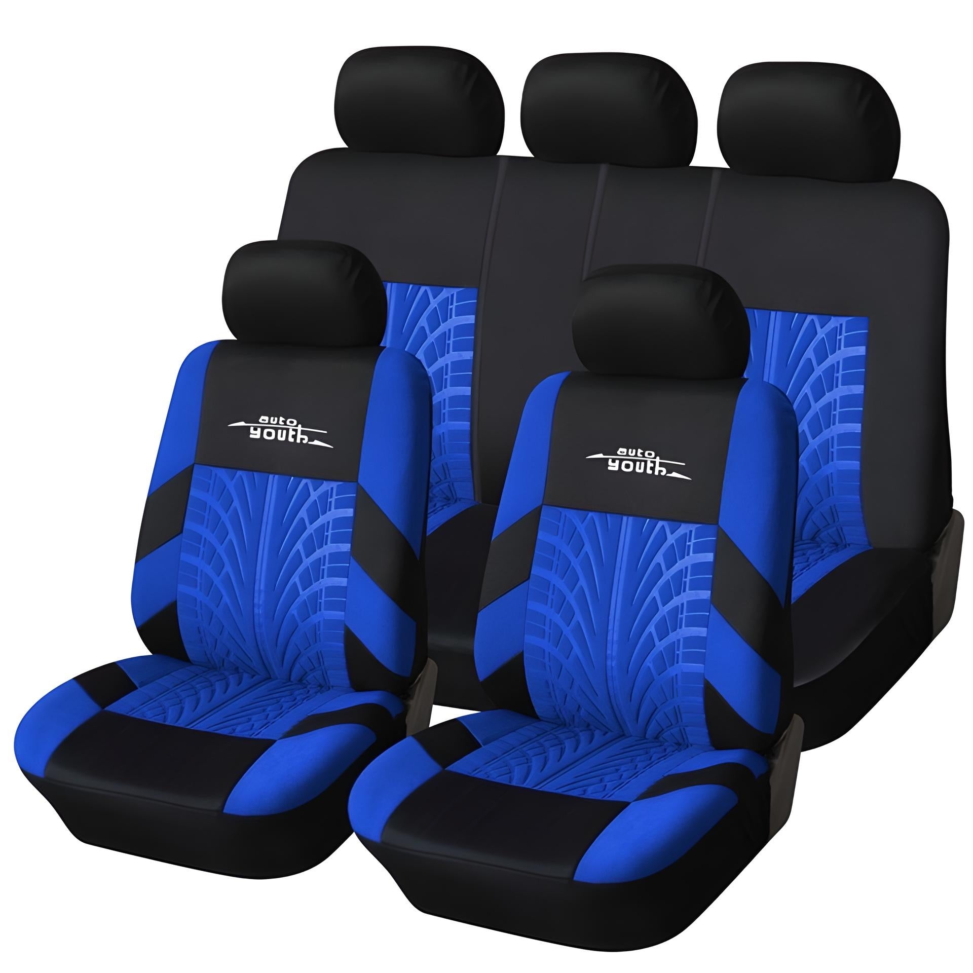 Embroidery Car Seat Covers Set Universal Fit