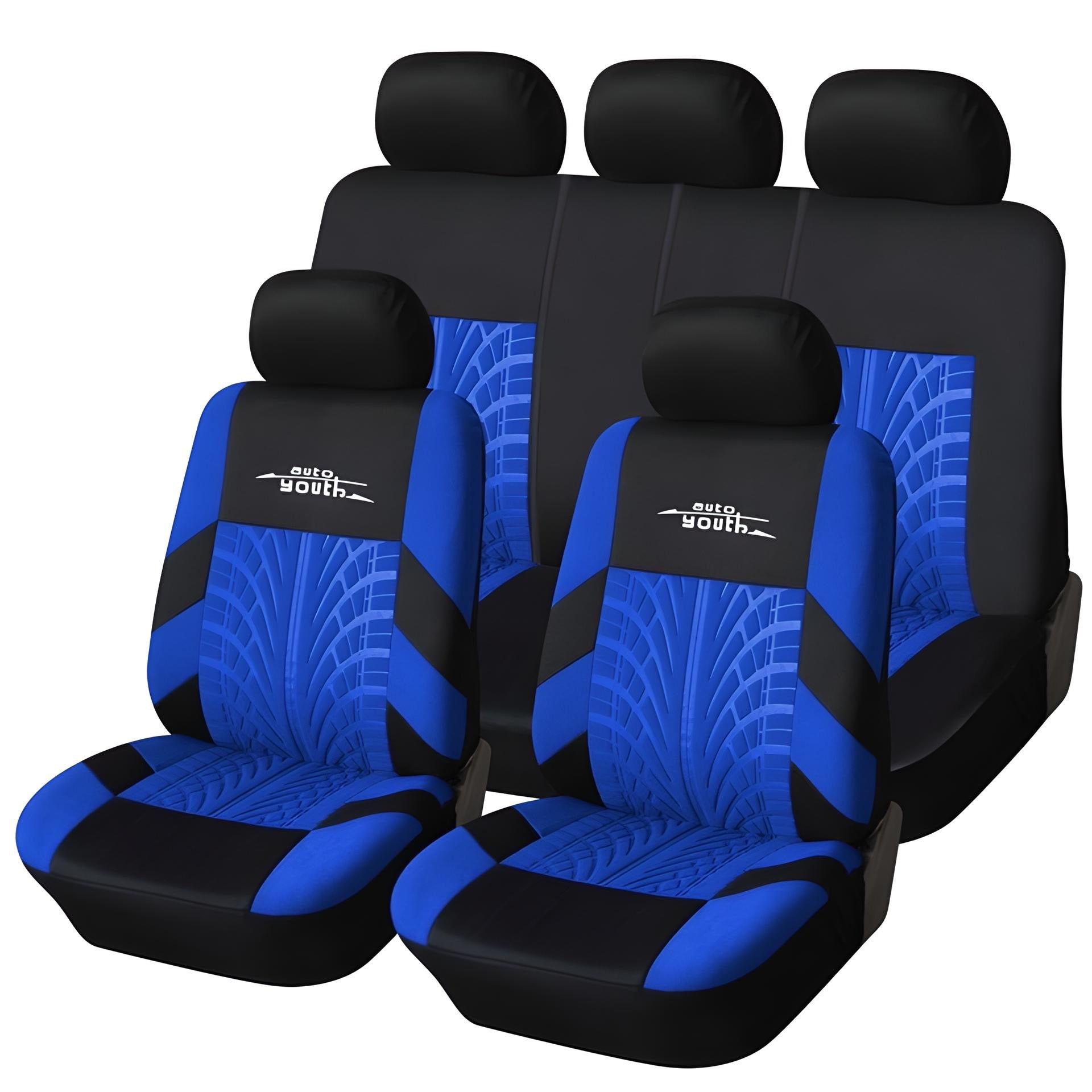 Embroidery Car Seat Covers Set Universal Fit - COOLCrown Store