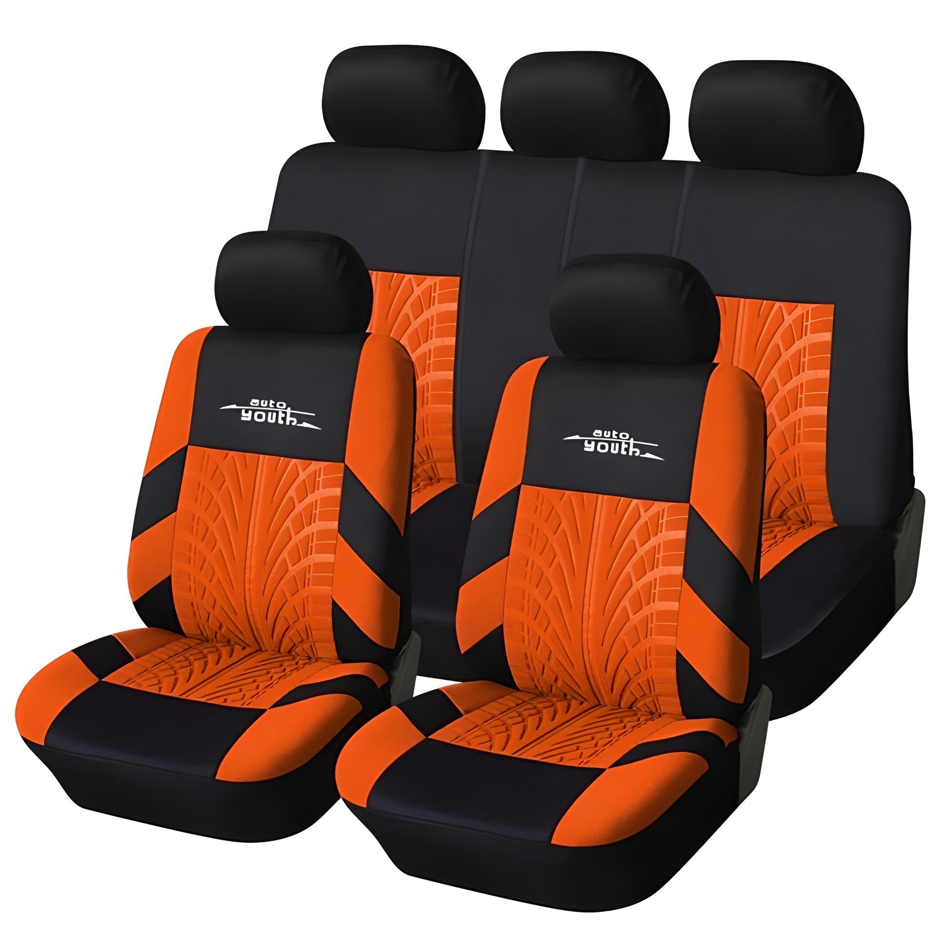 Embroidery Car Seat Covers Set Universal Fit