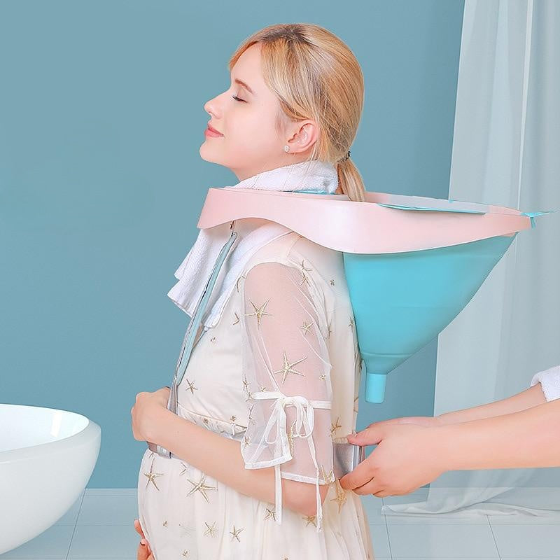 Foldable Portable Maternity Shampoo Sink with Hose – Easy Hair Washing - COOLCrown Store