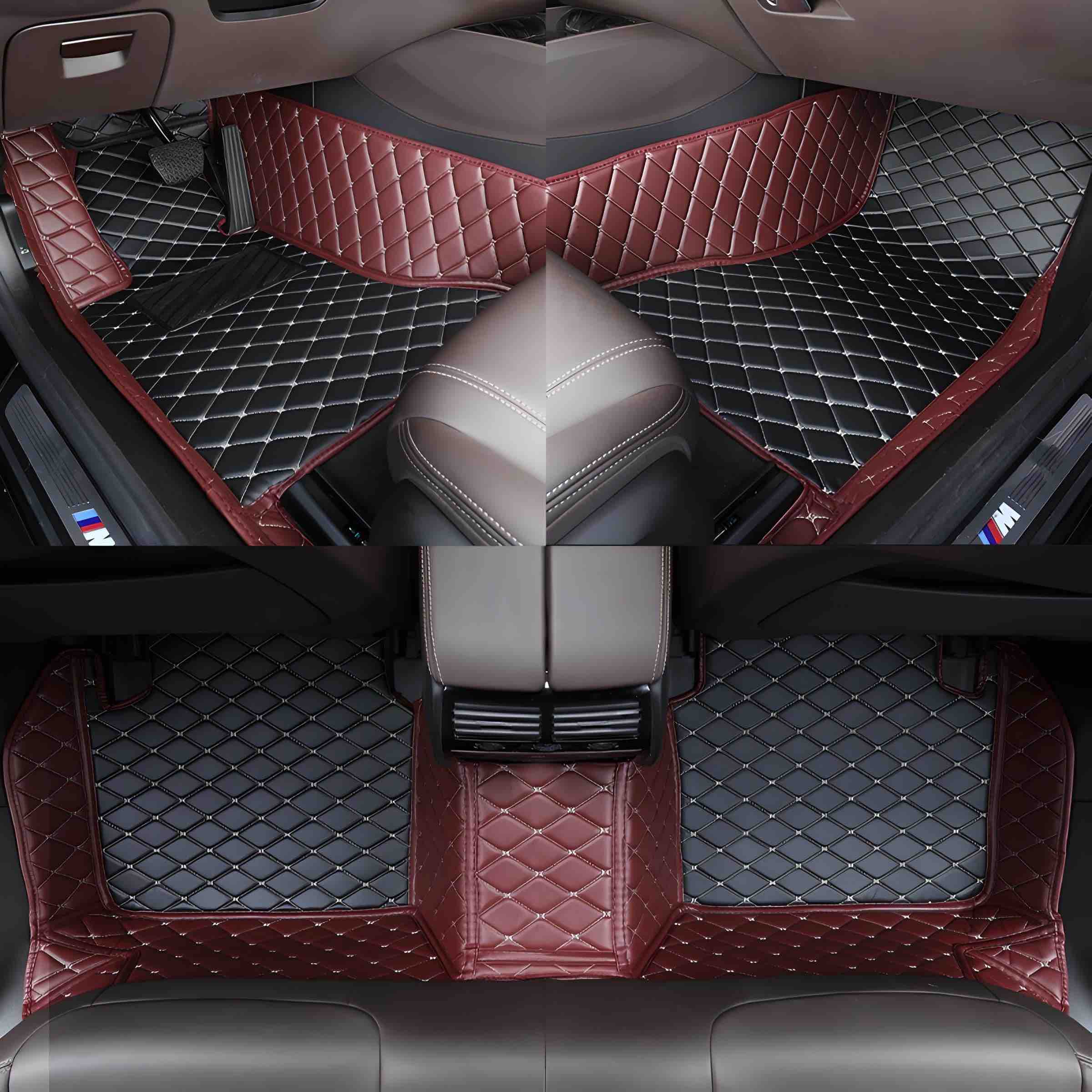 Custom Car Floor Mats - Double Colour
