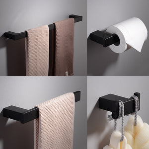 Bathroom Hardware Set Black Robe - COOLCrown Store