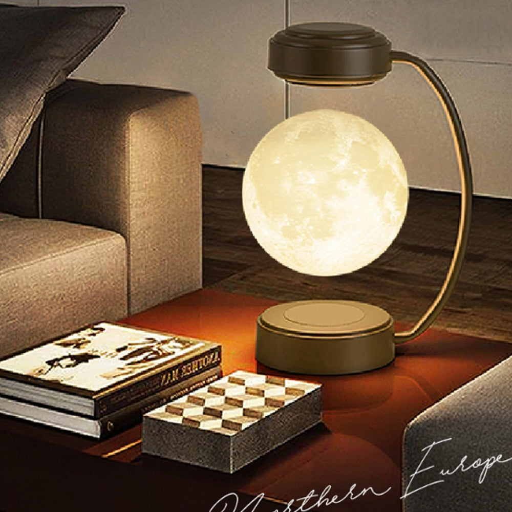 Magnetic Levitating Moon Room Decoration - COOLCrown Store