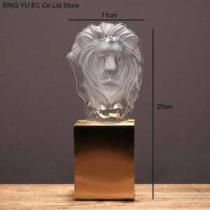 Metal-Crystal-Glass-Lion-Head-Decoration .jpg