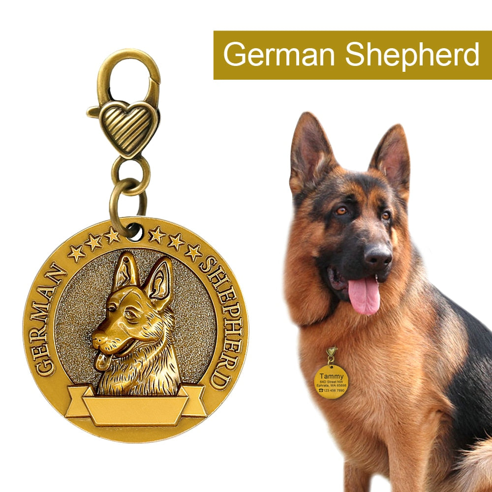 Unique Personalized Engraved Pet Cat Dog ID Tag - COOLCrown Store