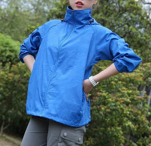 Waterproof Sun-Protective Outdoor Sports Coats Skin Male Female Windbreaker - COOLCrown Store