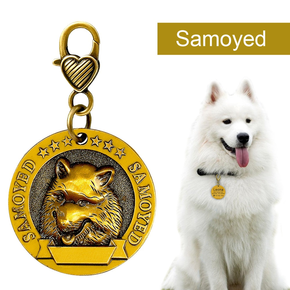 Unique Personalized Engraved Pet Cat Dog ID Tag - COOLCrown Store