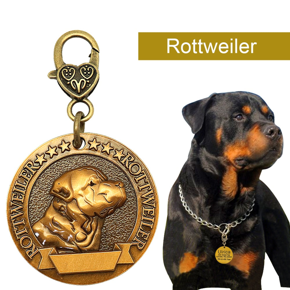 Unique Personalized Engraved Pet Cat Dog ID Tag - COOLCrown Store