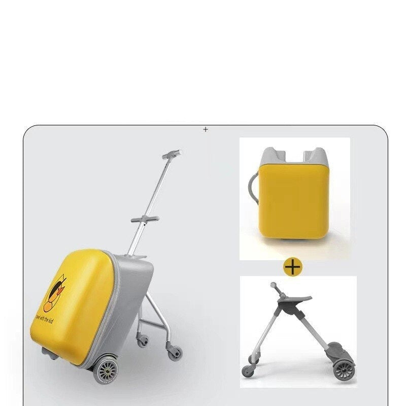 Cartoon baby ride on trolley luggage - COOLCrown Store