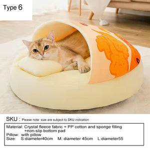 Funny Noodles Small Dog Bed - COOLCrown Store