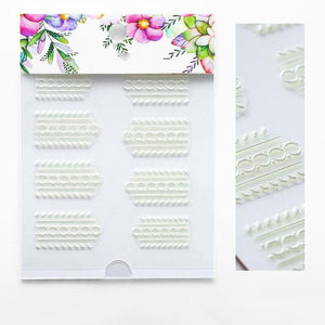 3D Embossed Flower Leaf Nail Sticker Decals - COOLCrown Store