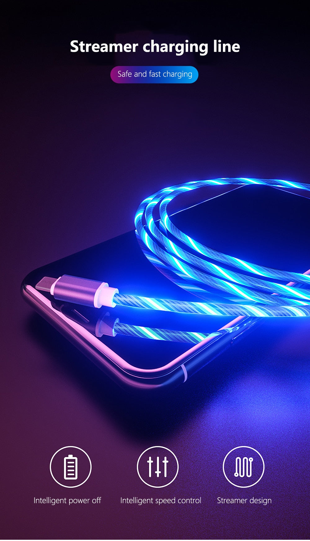 Glowing Cable Mobile Phone Charging Cables - COOLCrown Store