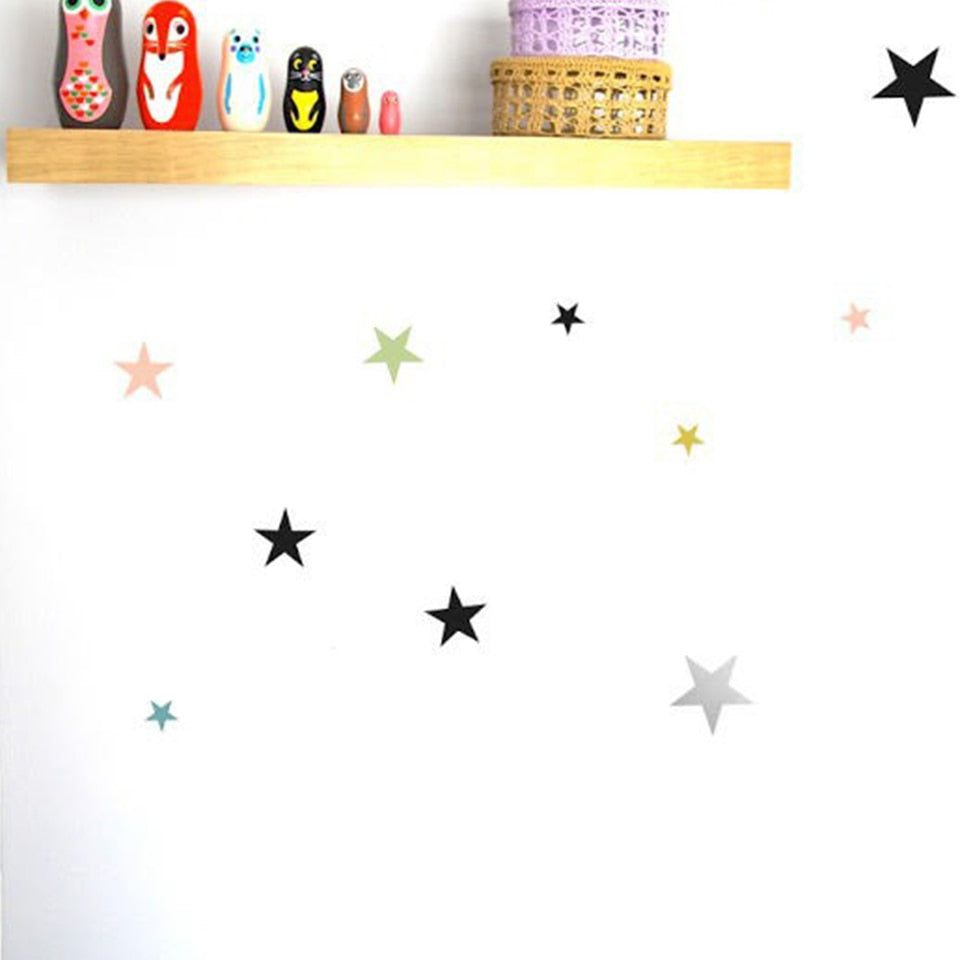 89pc/set Little Stars Wall Sticker For Kids Room - COOLCrown Store