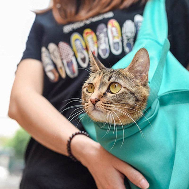 Hands Free Pet Outdoor Travel Sling Carrier For Dogs Cats - COOLCrown Store