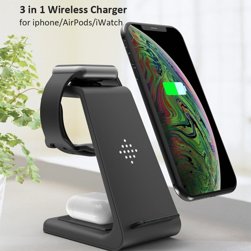 3 in 1 Wireless Charger For Apple Airpod Iphone Watch - COOLCrown Store