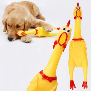 Screaming Chicken Pets Dog Toys Squeeze Squeaky Sound - COOLCrown Store