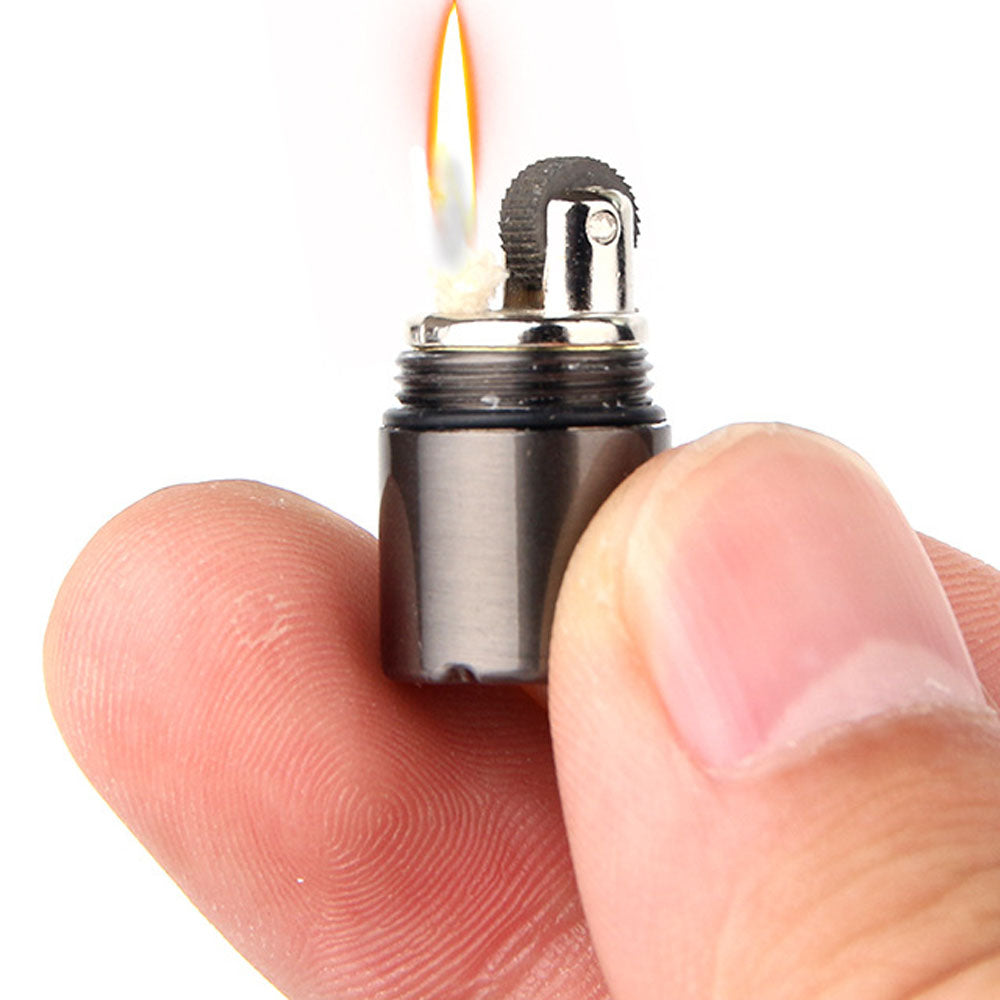 Mini Compact Kerosene Lighter Key Chain - COOLCrown Store