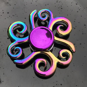 Rainbow Metal Finger Spinner Toy - COOLCrown Store