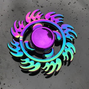 Rainbow Metal Finger Spinner Toy - COOLCrown Store