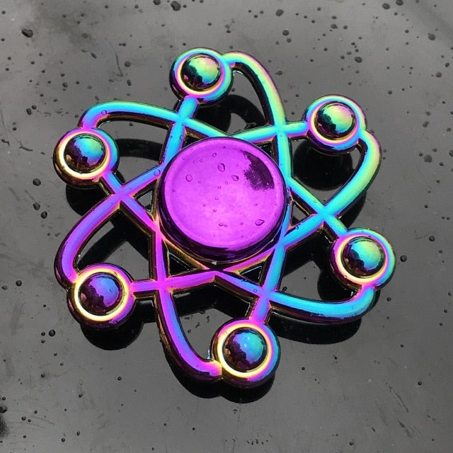 Rainbow Metal Finger Spinner Toy - COOLCrown Store