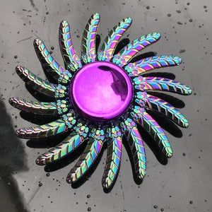 Rainbow Metal Finger Spinner Toy - COOLCrown Store