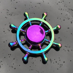 Rainbow Metal Finger Spinner Toy - COOLCrown Store