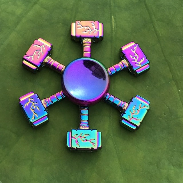 Rainbow Metal Finger Spinner Toy - COOLCrown Store