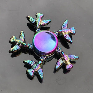 Rainbow Metal Finger Spinner Toy - COOLCrown Store